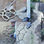 Plastic path maker mold 40*40cm manually paving cement brick stone road concrete molds (A)