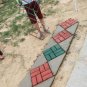 Plastic path maker mold 43.5*43.5cm manually paving cement brick stone road concrete molds (B)