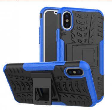 Cover For Apple iPhone 8 Case 5.8'' for iPhone8 Cover Rugged Armor Mobile Phone Cases (Blue)
