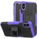 Cover For Apple iPhone 8 Case 5.8'' for iPhone8 Cover Rugged Armor Mobile Phone Cases (Purple)