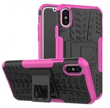 Cover For Apple iPhone 8 Case 5.8'' for iPhone8 Cover Rugged Armor Mobile Phone Cases (Rose)