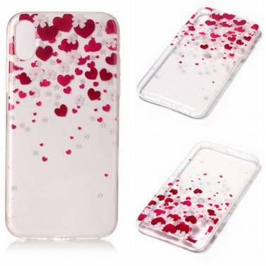 iPhone 8 Case New Arrival Hot Soft TPU Flowers Butterfly Painted Phone Skin Transparent Clear (13)