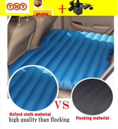 Car Travel Inflatable Mattress Car Inflatable Bed Air Bed Cushion Thickening sex sleep (Blue)