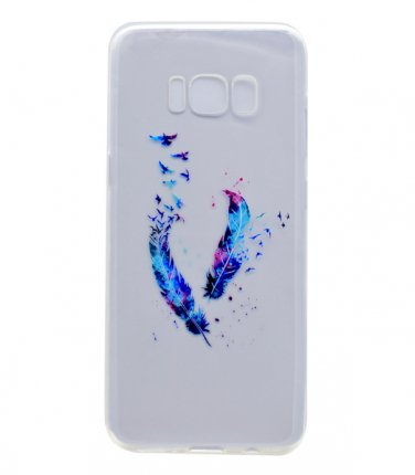 3D Relief Printing Clear Soft TPU Case For Samsung Galaxy S8 Phone Back Cover Ultra-thin (5)
