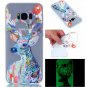 Samsung S8 Case Cute Cartoon Soft Silicone TPU Back Luxury Luminous Phone Cover (8)