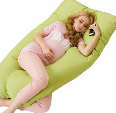 Maternity U Shaped Body Pillows Body Pregnancy Pillow For Side Sleeper Removable Cover 130*70