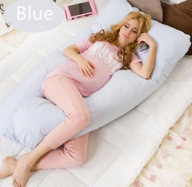 Maternity U Shaped Body Pillows Body Pregnancy Pillow For Side Sleeper Removable Cover 130*70