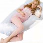 Maternity U Shaped Body Pillows Body Pregnancy Pillow For Side Sleeper Removable Cover 130*70