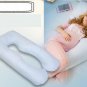 Maternity U Shaped Body Pillows Body Pregnancy Pillow For Side Sleeper Removable Cover 130*70