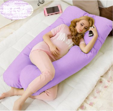 Maternity U Shaped Body Pillows Body Pregnancy Pillow For Side Sleeper Removable Cover 130*70