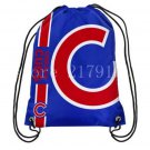 35*45 cm knitted polyester baseball champion team Chicago Cubs drawstring backpack