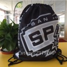 35*45 cm digital printing San Antonio Spurs drawstring backpack Metal Grommets