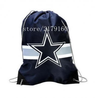 35*45 cm new design knitted polyester Dallas Cowboys drawstring backpack
