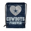 35*45 cm new design knitted polyester Dallas Cowboys drawstring backpack