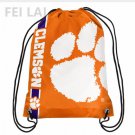 35*45 cm NCAA Drawstring Backpack - Clemson University Octer knitted polyester sports backpack