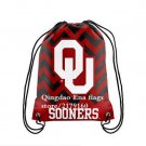 35*45 cm NCAA Oklahoma Sooners Forever Drawstring Backpack fan flag bag sport backpack