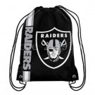35*45 cm knitted polyester Oakland Raiders drawstring backpack with Metal Grommets