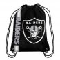 35*45 cm knitted polyester Oakland Raiders drawstring backpack with Metal Grommets