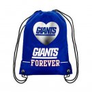 NY New York Giants Big Logo Side Stripe DrawString Backpack Backsack Bag
