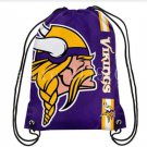 35*45 cm Promotion Minnesota Vikings drawstring backpack with rope free shipping