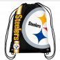 Pittsburgh Steelers drawstring backpack with strong knitted polyester material Metal Grommets