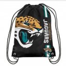 35*45 cm knitted polyester black bag Jacksonville Jaguars drawstring backpack