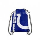 35*45 knitted polyester Indianapolis Colts big logo side stripe drawstring backpack bag