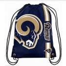 35*45 cm knitted polyester rams forever drawstring backpack Metal Grommets