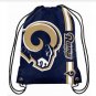 35*45 cm knitted polyester rams forever drawstring backpack Metal Grommets