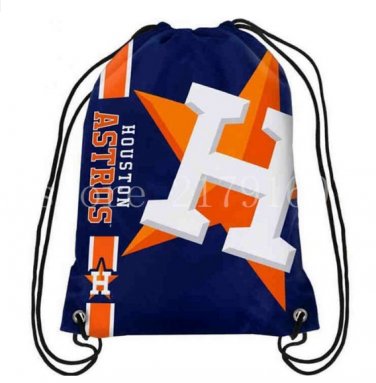 35*45 cm digital printing knitted polyester Houston Astros drawstring backpack