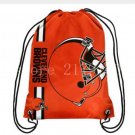 35*45 cm cleveland browns knitted polyester drawstring backpack with rope