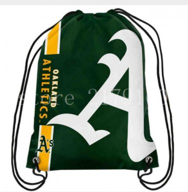 35*45 cm knitted polyester Oakland A's Athletics backpack bagsin drawstring backpack