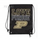 35*45 cm Knitted Polyester Purdue Boilermakers Women's Love Drawstring Backpack