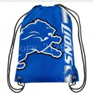 35*45 cm kundenspezifische Detroit Lions kordelzug rucksack mit strick polyester seil