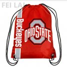 Knitted Polyester NCAA Drawstring Backpack - Ohio State University Octer bag