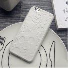 PU Leather Cartoon Mickey Cases For iPhone 7 6 6S Plus Soft White Black Mouse Hard Shell