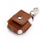 Premium PU Leather Protection Case Cover for AirPods True Wireless Headphone