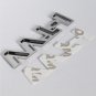 VVT-i VVTi Logo Chrome Silver Strip Car Fender Sticker Side Emblem Badge for TOYOTA