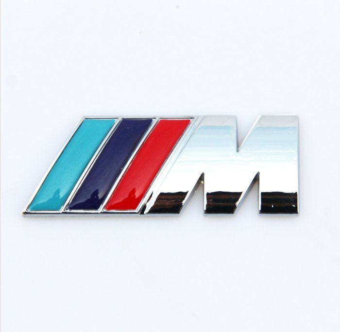 NEW M power Series Logo Sticker Emblem Badge Chrom Mline for BMW M