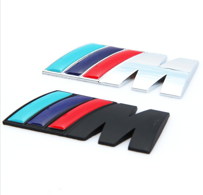 NEW M power Series Logo Sticker Emblem Badge Chrom Mline for BMW M