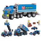 163pcs DIY Transport Dumper Truck Assembling Toys Small Particles Building Blocks
