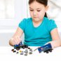 163pcs DIY Transport Dumper Truck Assembling Toys Small Particles Building Blocks