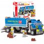 163pcs DIY Transport Dumper Truck Assembling Toys Small Particles Building Blocks