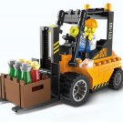 115pcs/set Forklift Trucks Assembly Building Blocks Kits Children Educational Puzzle Toys
