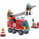 130pcs/set Fire Fighting Truck DIY Building Blocks Educational Puzzle Toys