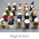 196pcs DIY City Engineering Team Assemble Toy Excavator Small Particles Building Blocks
