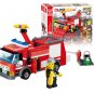 New arrival 206pcs Fire Truck Building Blocks Small Particles DIY Action Figure Toys