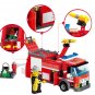 New arrival 206pcs Fire Truck Building Blocks Small Particles DIY Action Figure Toys