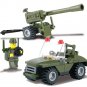 93pcs Field Armies Assemble Toy Early Educational Cannon Small Particles Building Blocks