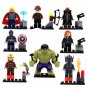 8pcs/lot Iron-Man & Hulk & Thor & Captain America Characters Assemble Building Blocks Toys
